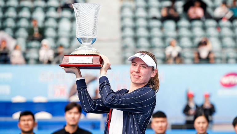 Ekaterina Alexandrova, campeona del torneo WTA International de Shenzhen